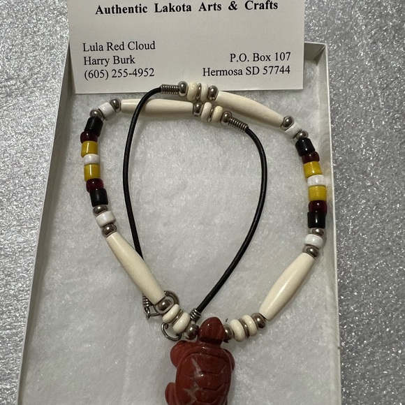 Authentic Lakota Arts & Craft beautiful Silver Navajo Turquoise NWT - Picture 6 of 13